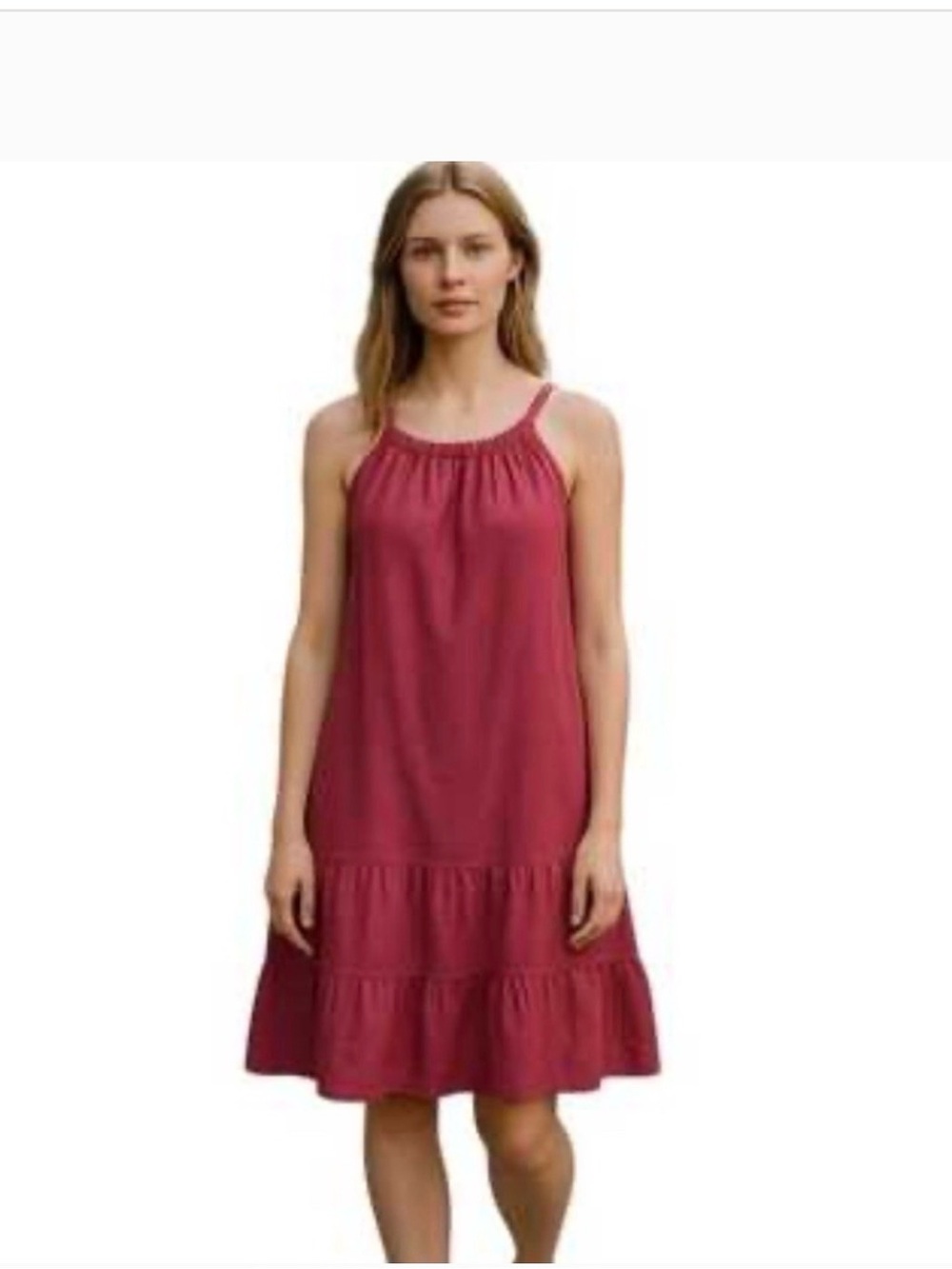 New BELLAMBRA Linen dress. Pink. Size S.